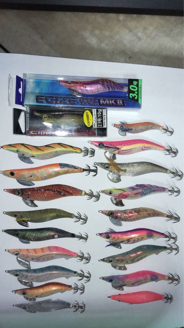 エギ・餌木 多色3セット 釣り エギ 餌木 夜光 3.5号 44色 44本 セット イカ釣り エギング