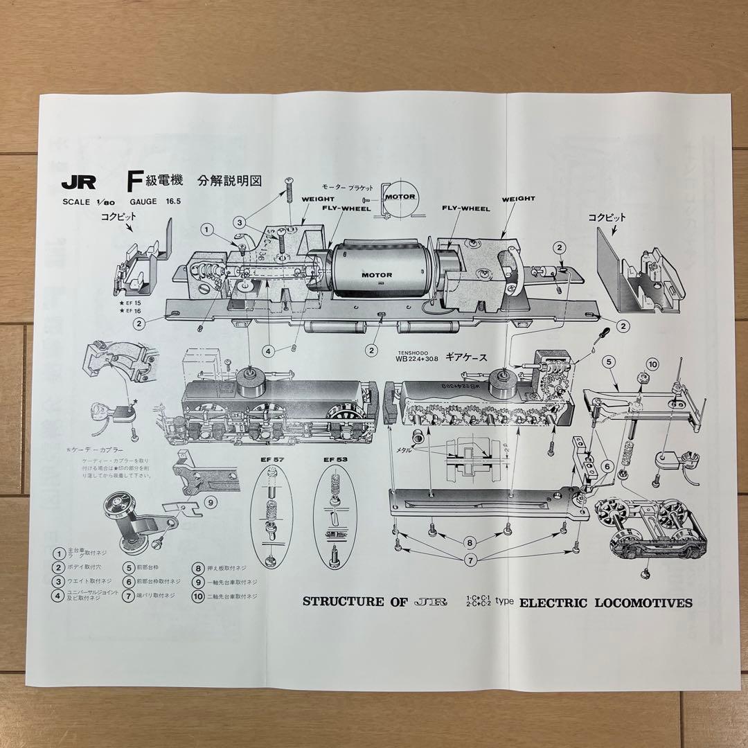 鉄道模型　HOゲージ　 天賞堂　旅客用電気機関車　EF53 （No.494）
