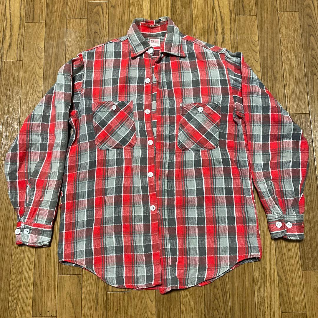 希少】ビックマック/BICMAC/60年代/60s/ネルシャツ/S size - メルカリ