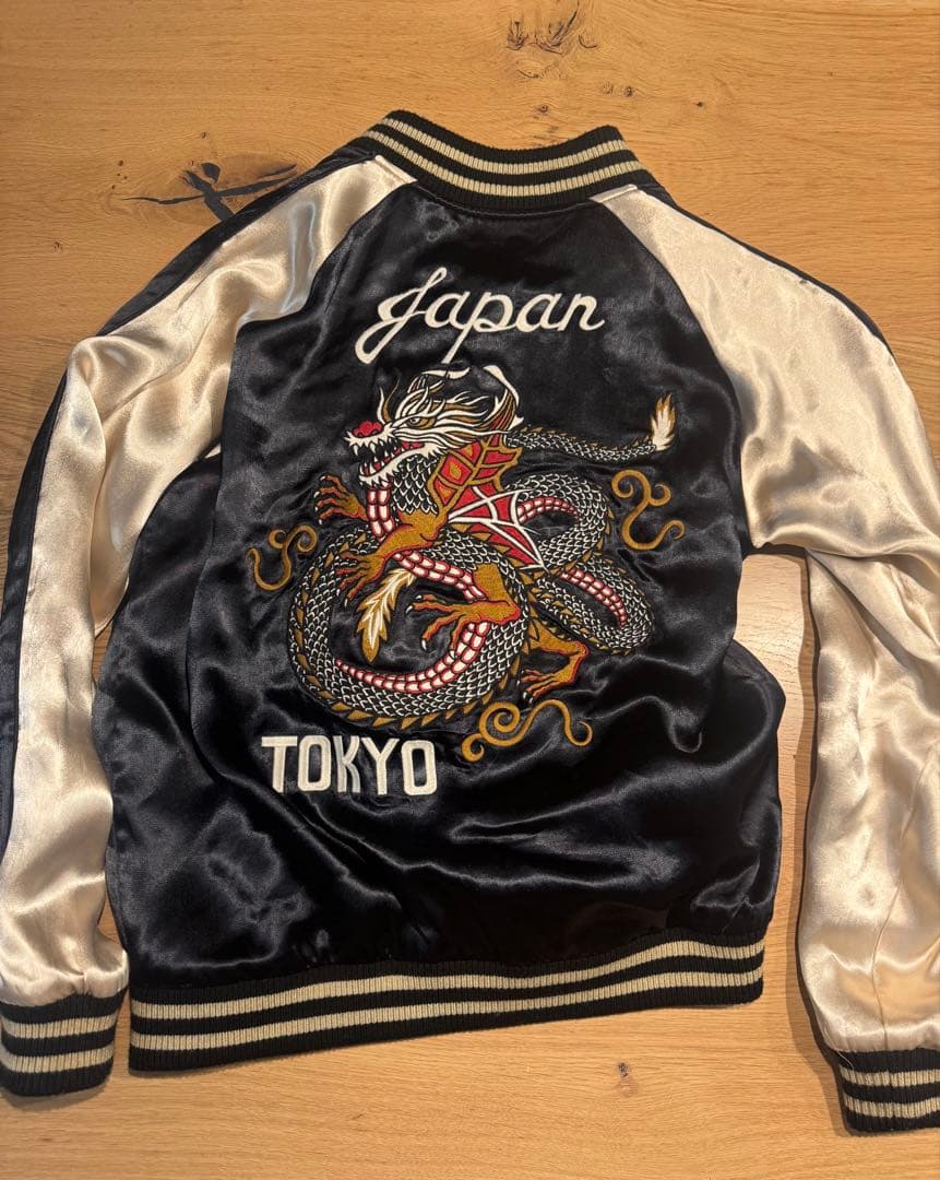 VANSON × クローズ スカジャン坊屋春道モデル × デスラビット VANSON バンソン クローズ メンズ リバーシブル スカジャン 坊屋春道