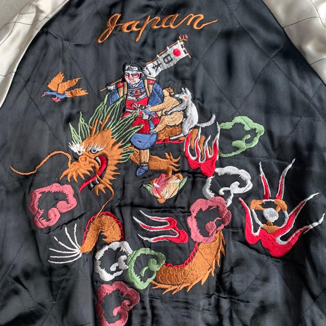 HOUSTON スタジャン リバーシブル 桃太郎 金太郎 昔話 スーベニア