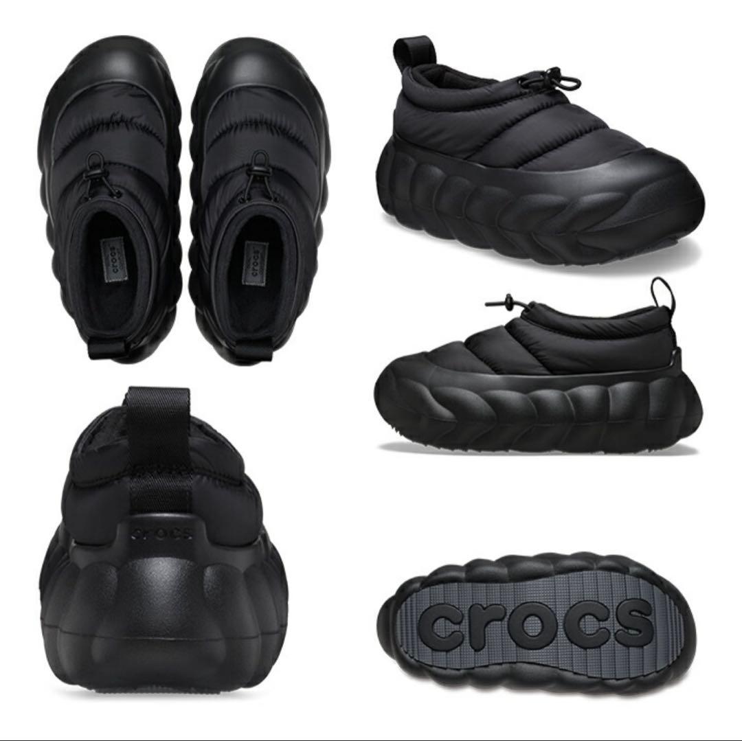 新品未使用】クロックス オーバーパフ ショーティ ブラック 22cm