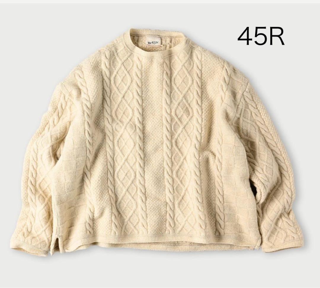 新品45R コットンシェットランドの908 セーター ナチュラル ¥74,800