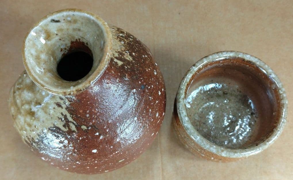 本物保証】高橋楽斎2セット 信楽ぐい呑揃(三点）徳利ぐい呑(組）全共箱