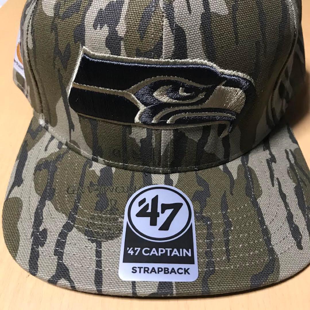 新品☆Carhartt x '47 x NFL☆シアトルシーホークス〜迷彩帽子 - メルカリ