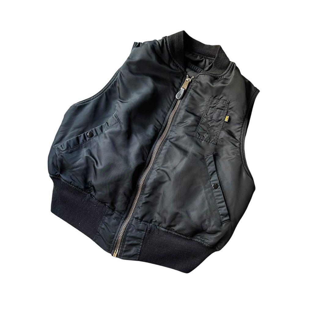 希少 90s Alpha MA-1 Vest USA製 ブラック Lサイズ - メルカリ
