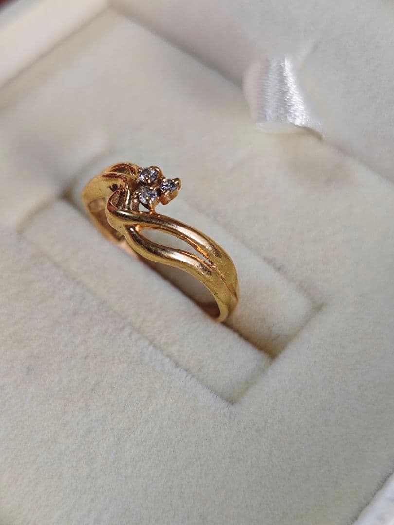 期間限定◉⁠‿⁠◉K18ゴールド ダイヤモンドリング約2g K18イエローゴールドダイヤモンドリング(RFR632-001)|TSUTSUMI