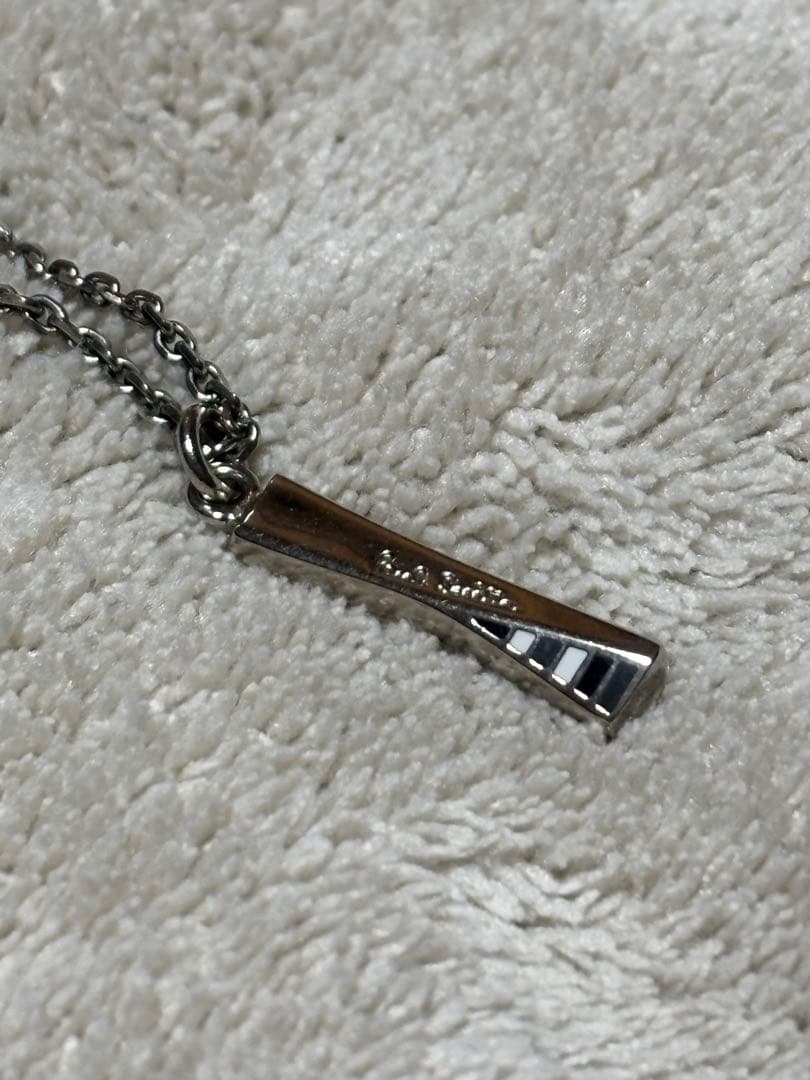 美品】ポールスミス ツイストネックレス マルチエポ 箱付き シルバー