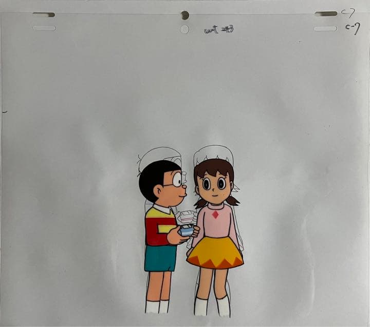 ドラえもん のび太・ジャイアン・しずか・スネ夫 セル画20枚＋原画