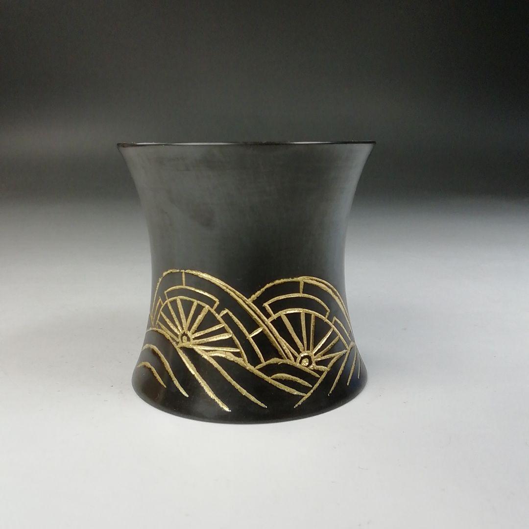 T751 蓋置 『唐銅蓋置』『金彩源氏車』『圭成』 共箱 茶道具