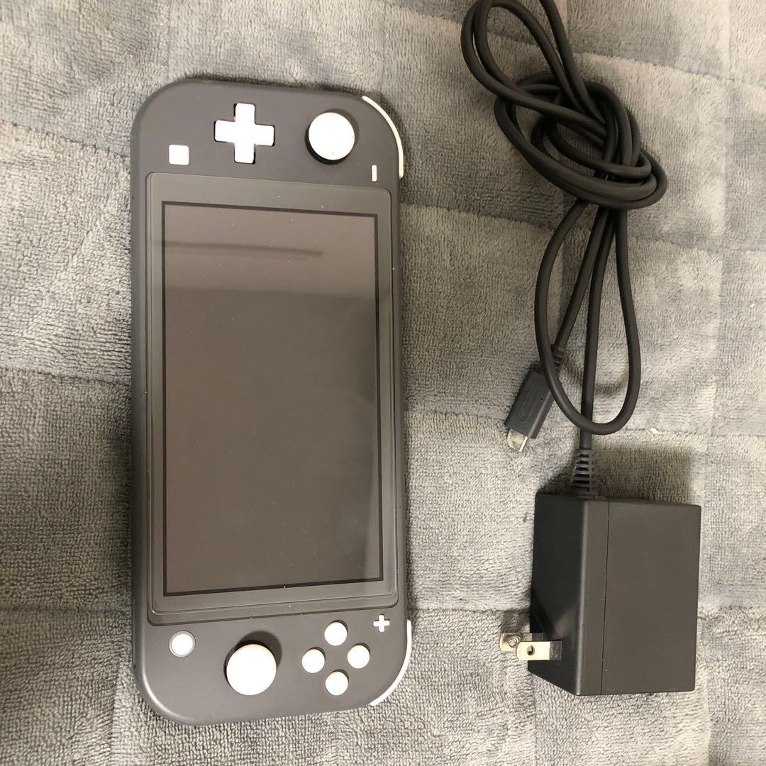 Nintendo Switch Lite グレー 本体 充電器付き - メルカリ