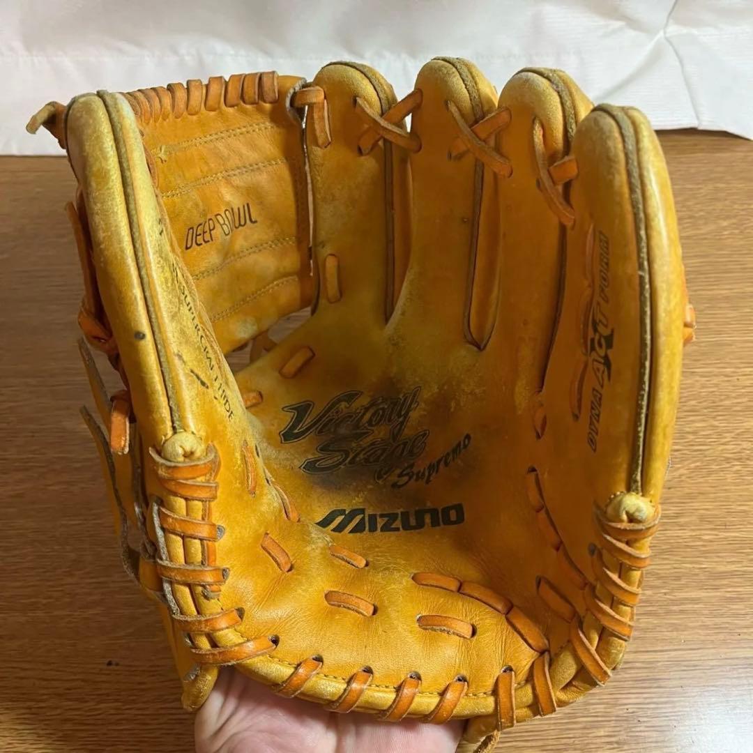 ミズノ ビクトリーステージ 一般硬式 グローブ グラブ 内野用 使用感強