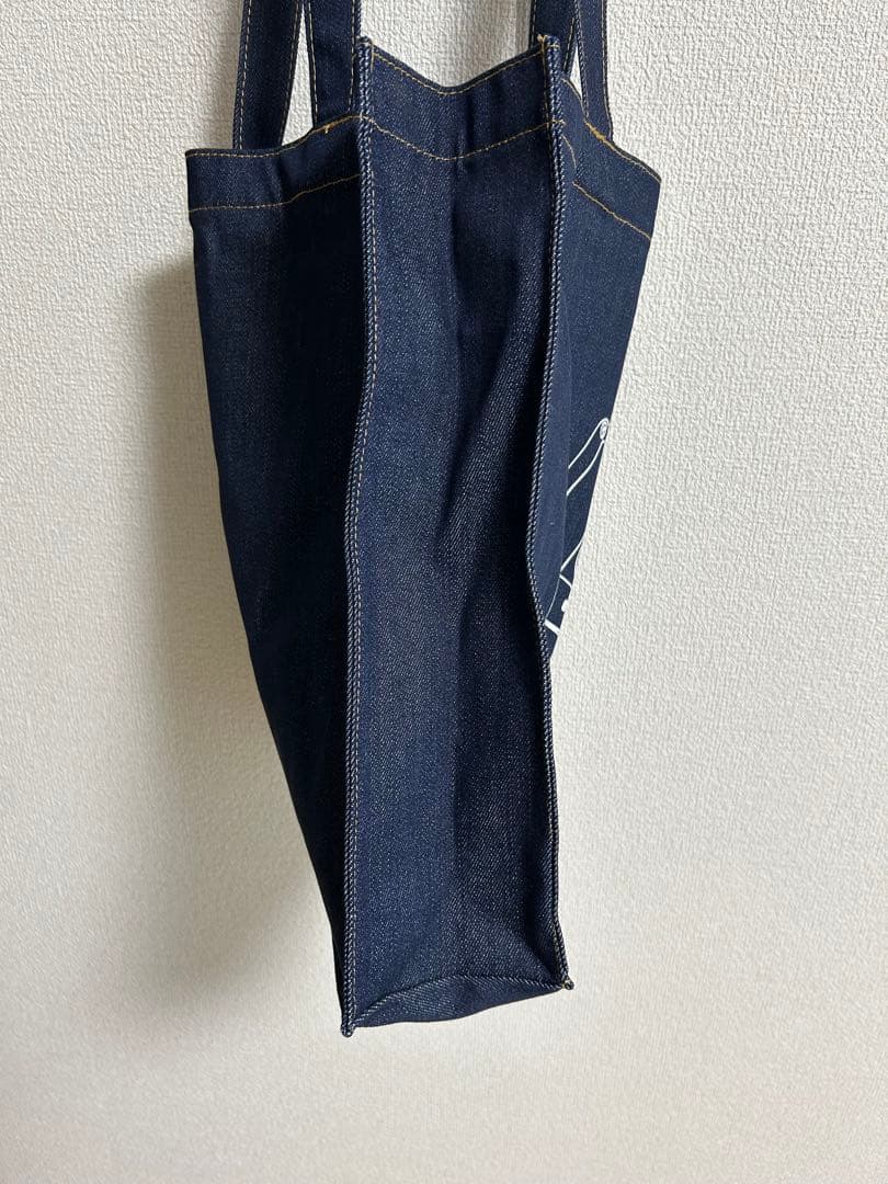 カセットテープデザインデニムトートバッグ