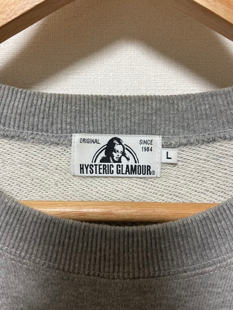 HYSTERIC GLAMOUR グレー スウェット Lサイズ - メルカリ