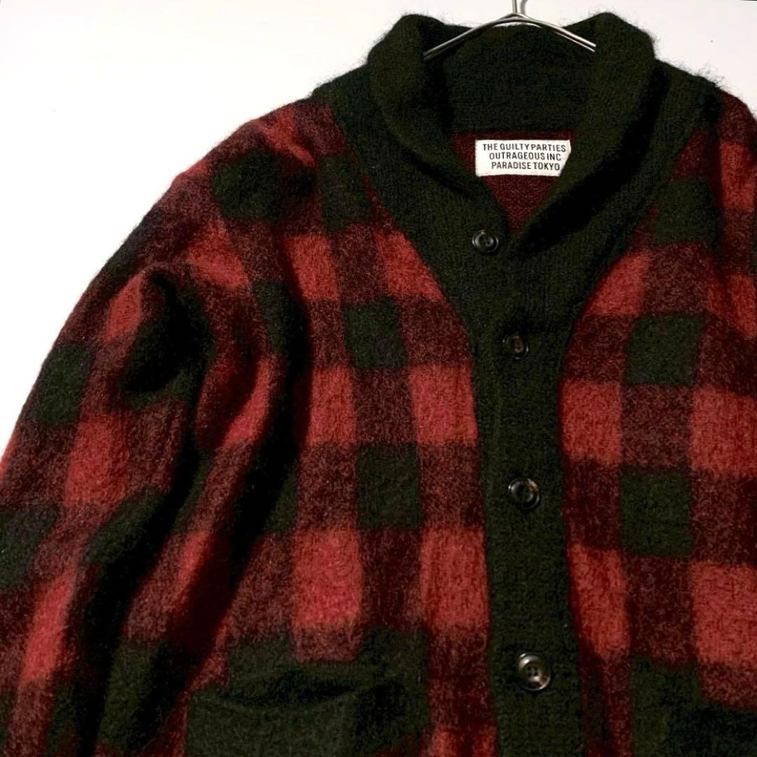 horiken9296様専用】ワコマリア モヘア混 カーディガン M チェック