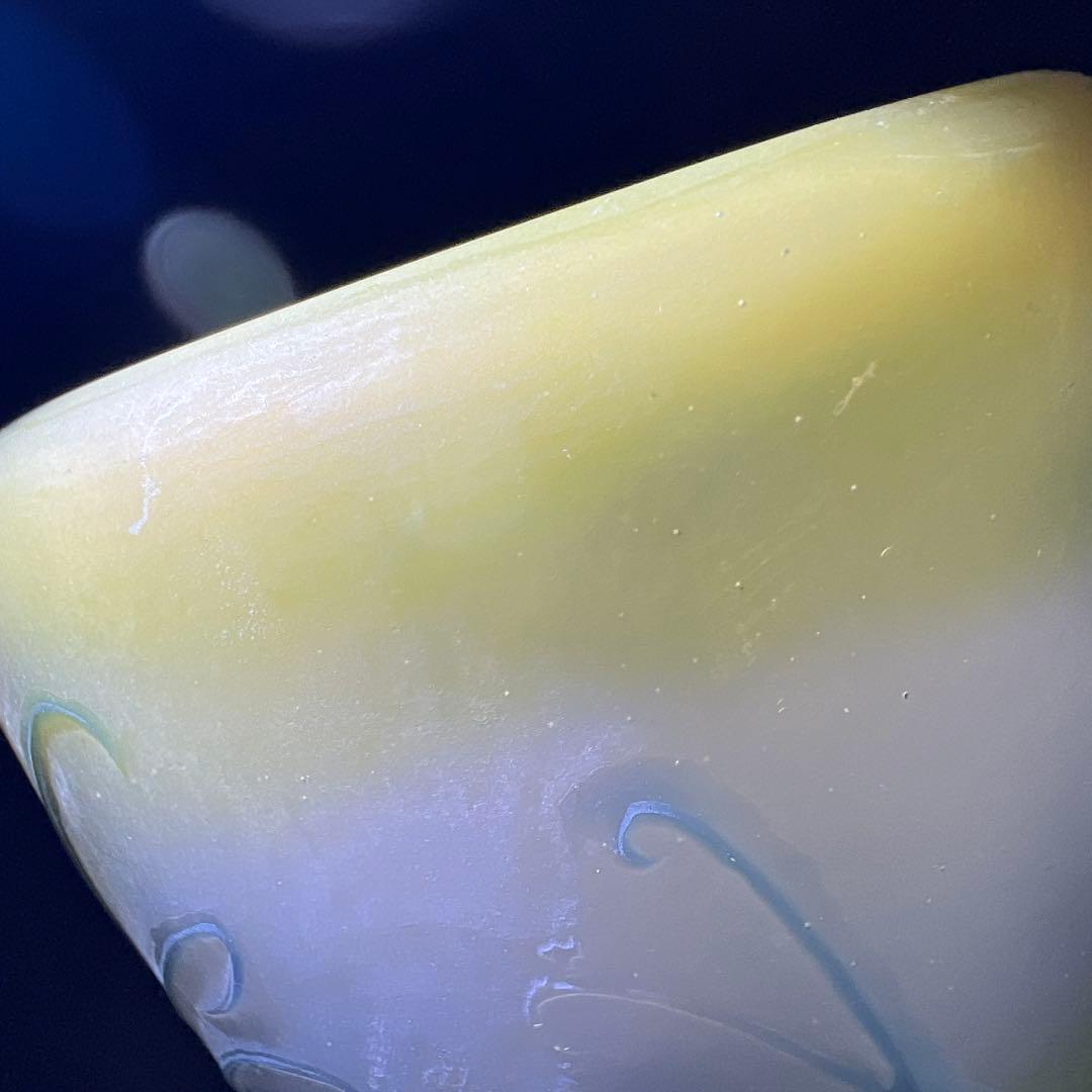 エミール・ガレ 三色酸化腐食彫花瓶 ケース付 鑑定証書付 東Y8-0210