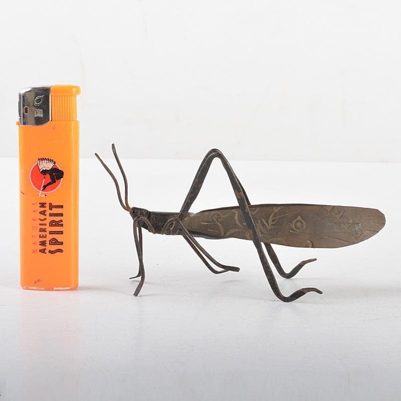 時代金工 古鉄 鈴虫 飛蝗 置物 V R5581 - メルカリ