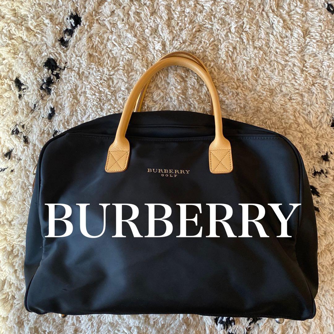 【美品】BURBERRY GOLF バーバリーゴルフ　ボストンバッグ BURBERRY GOLF(バーバリーゴルフ) ノヴァチェック レザー ボストン