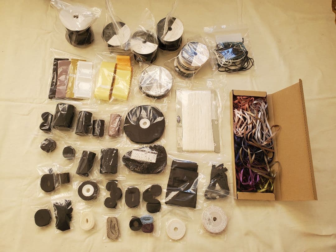 木馬　SIC　SHINDO　他　リボンまとめ売り SIC-109-3 両面別珍リボン／3mm | sic-net | テキスタイルネット