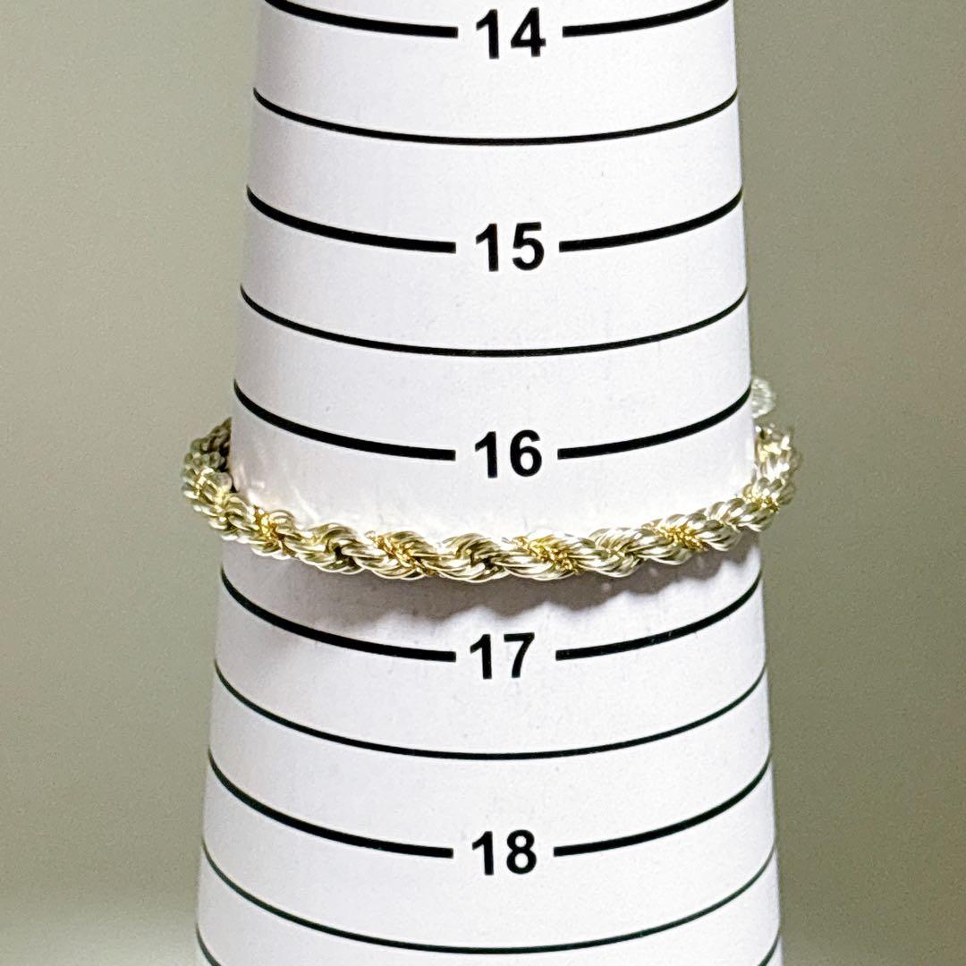 【美品】18.5cm ティファニー ツイストコンビ ブレスレット925/750