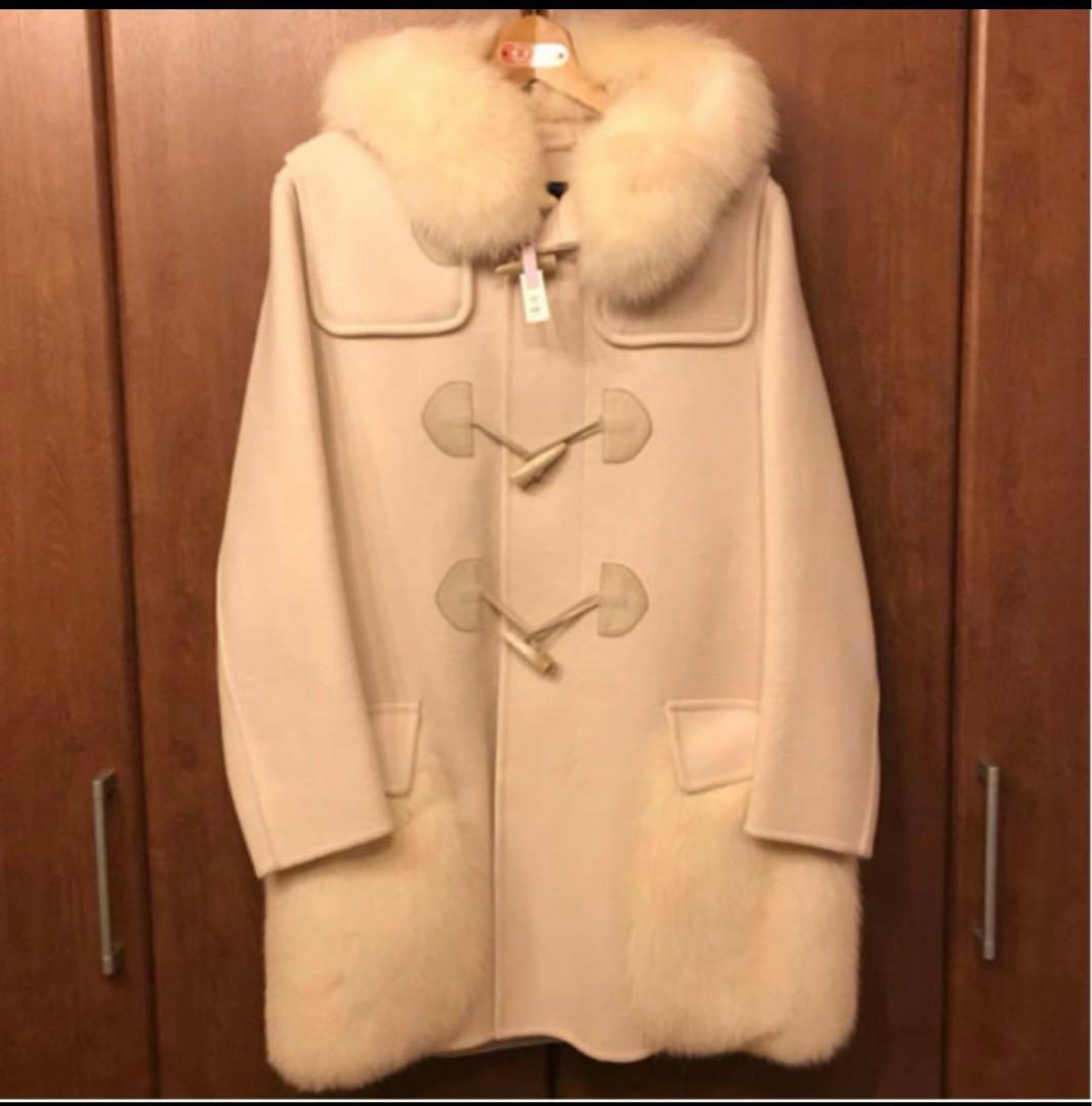 Drawer ドゥロワーfoxファーダッフルコート人気完売 - メルカリ