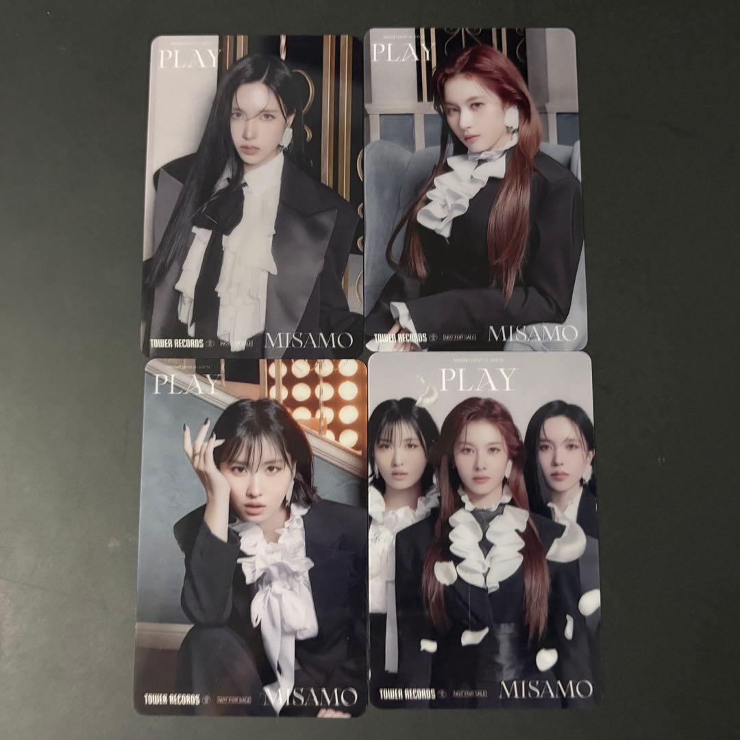 MISAMO PLAY タワレコ クリアトレカ ミサモ オール 4枚セット - メルカリ