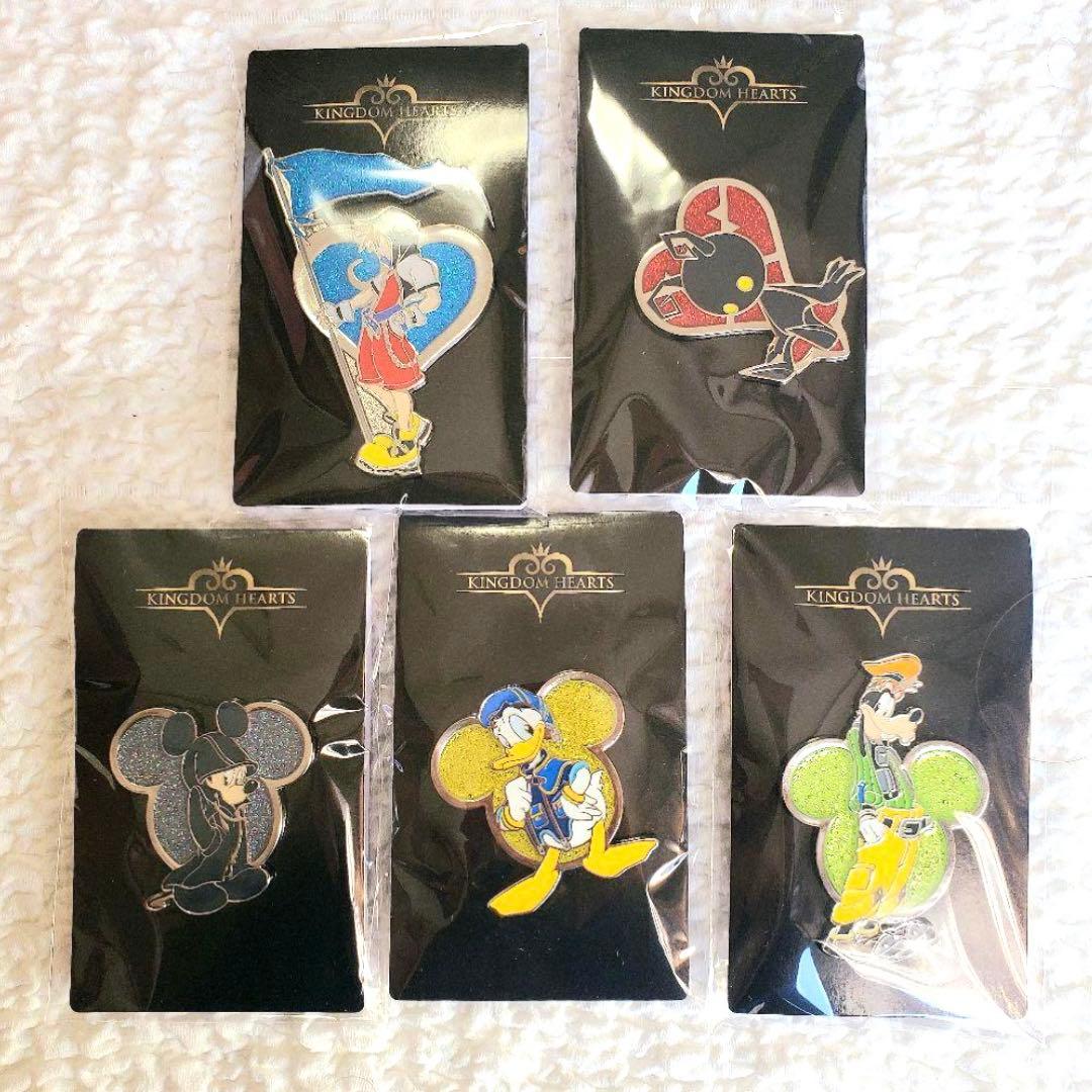 キングダムハーツ ロフト ピンズ 5種 ソラ ドナルド シャドウ