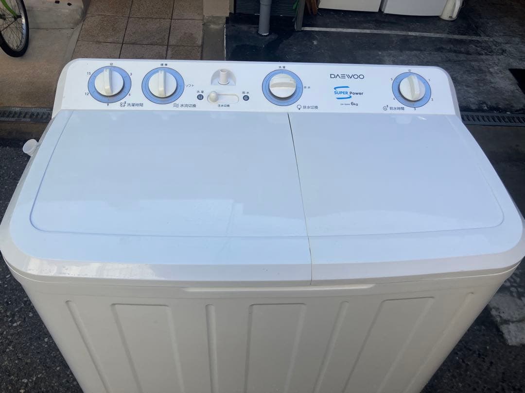 大阪引取限定 DAEWOO 二槽式洗濯機 DW-T60AW - 洗濯機ファッション