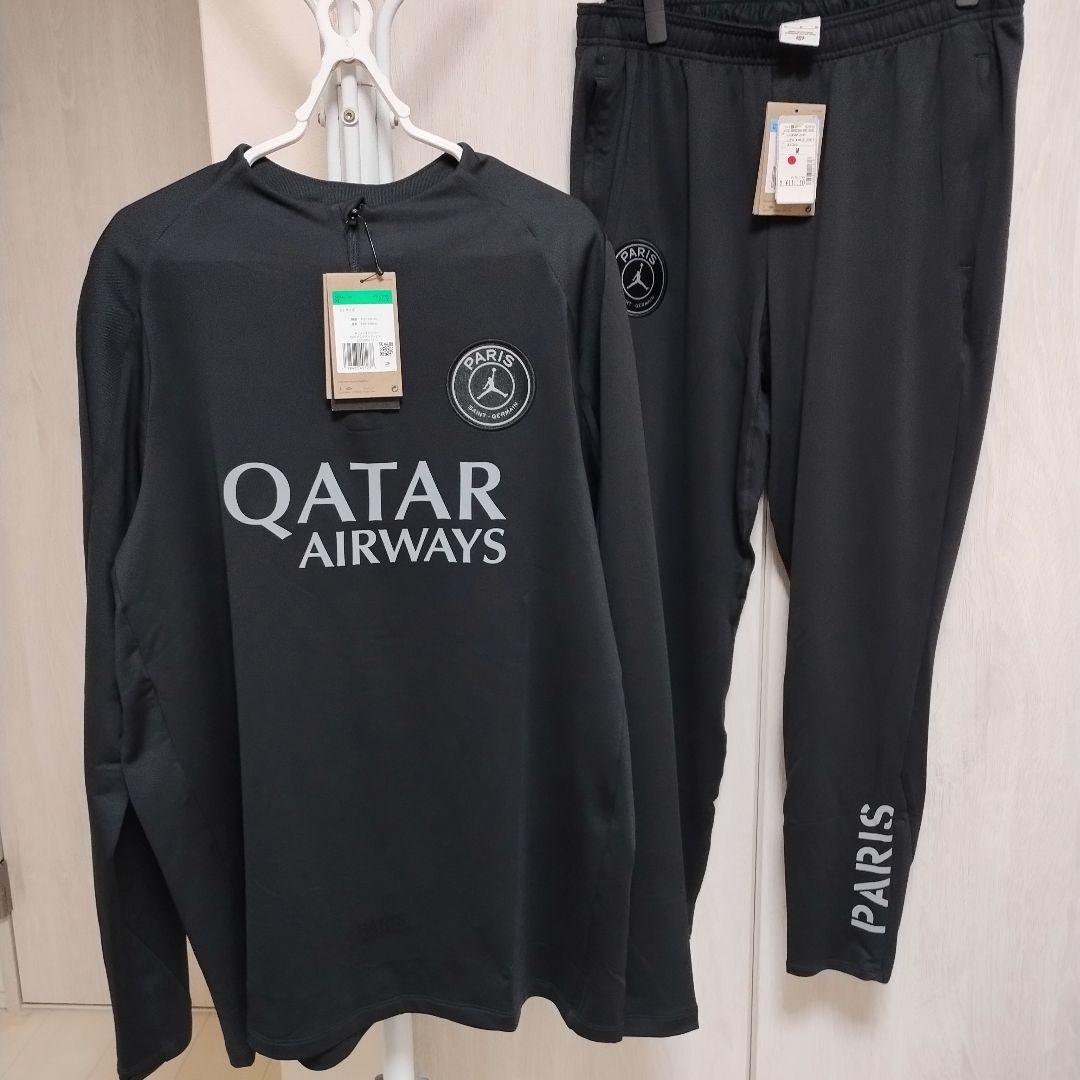新品JORDANパリサンジェルマン PSGドリルトップ上下セット上ＸＬ 下M パリ・サンジェルマン 25-26 Dri-FIT Strike ドリルトップ＆KPZパンツ