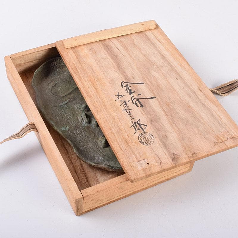 十三世 金谷五良三郎作 青銅瑞鶴巣籠灰皿 共箱 C R8959 - メルカリ