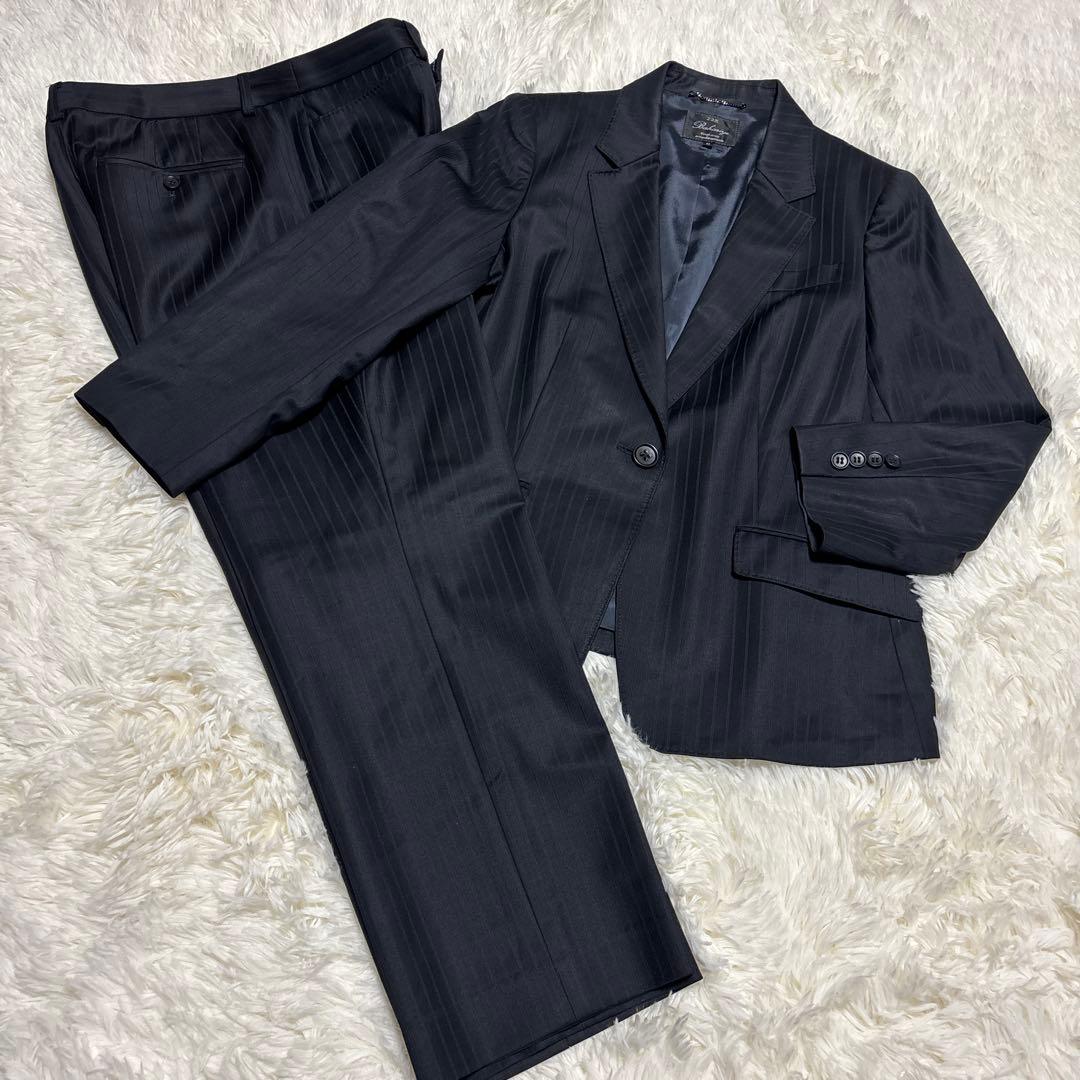 23区 ストライプ スーツセット パンツ 44 光沢生地 バハリエ - メルカリ