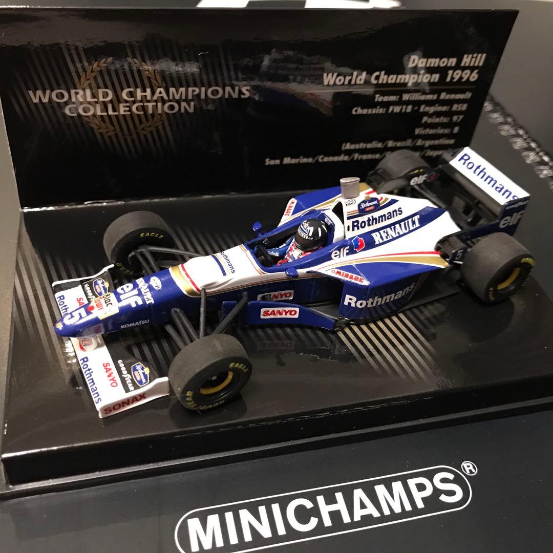 ミニチャンプス ウィリアムズ・ルノー FW18 デーモン・ヒル ロスマンズ