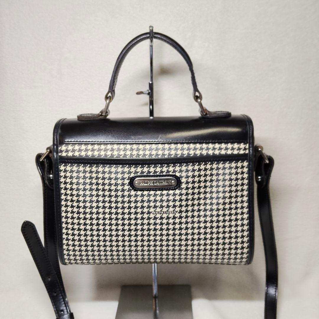 希少 ラルフローレン ショルダーバッグ ハンドバッグ 千鳥格子 2way
