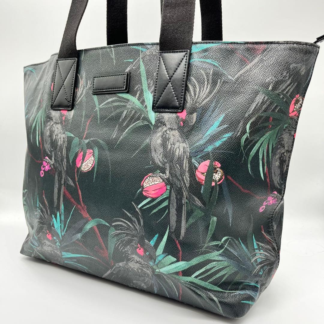 Paul Smith トロピカルバード 黒 トートバッグ Paul Smith Logo ポップカラー 2WAYトートバッグ / 553960 PTOTE