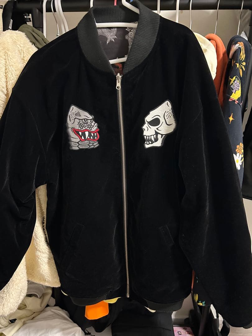 パンクドランカーズレッドキングスカジャン、 リバーシブル - メルカリ
