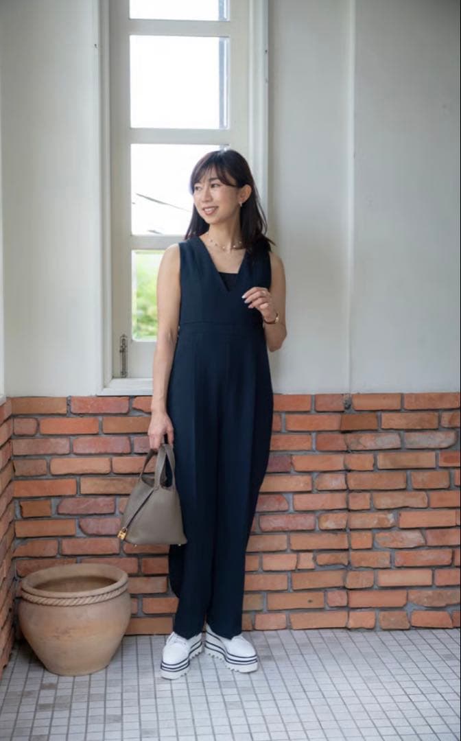 [試着のみ]sugaryuu ★クラシックツイードジャンプスーツ★ネイビー★S SUGAR by yuu]クラシックツイードジャンプスーツ | KOBUNSHA SELECT