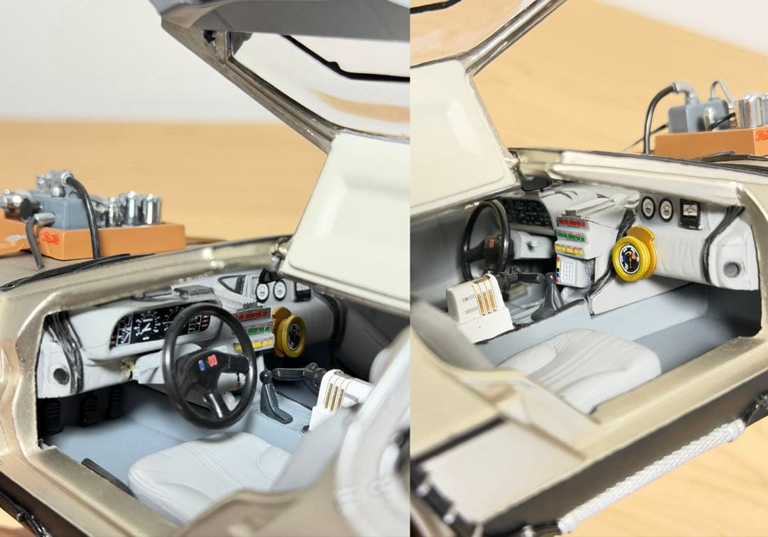 【レア】1/18 デロリアン⭐︎サンスター⭐︎バック・トゥ・ザ・フューチャー 3