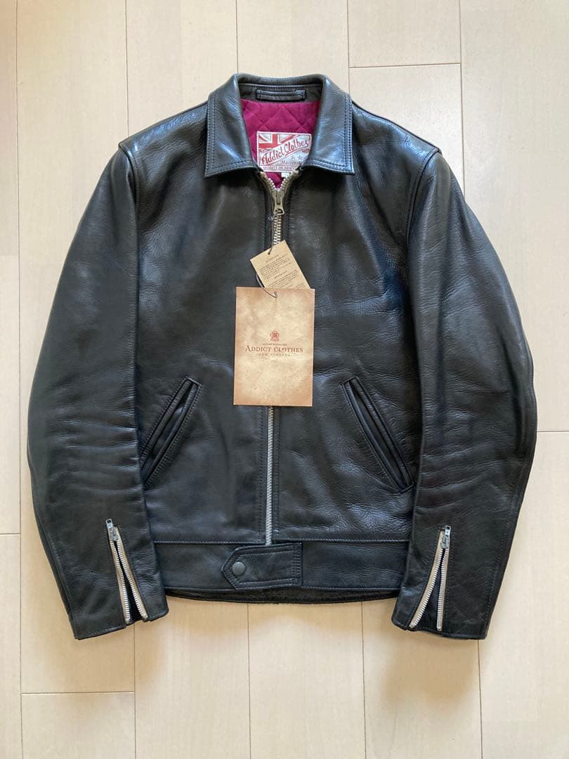 ADDICT CLOTHES AD-01 CENTER ZIP JACKET馬革 - メルカリ