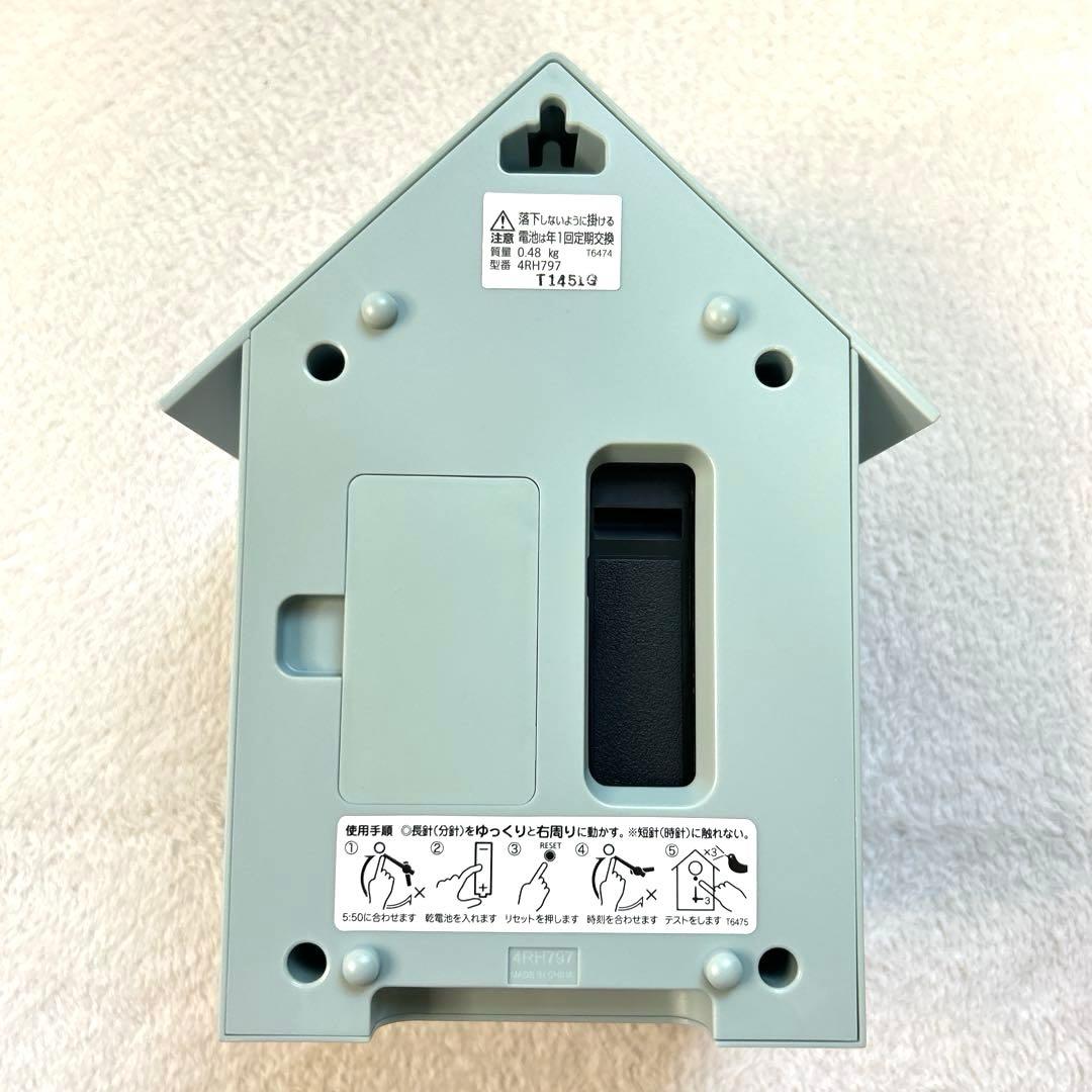 未使用 ふいごカッコー ハト時計 クオーツ式 ふいご式鳩時計 ミズイロ