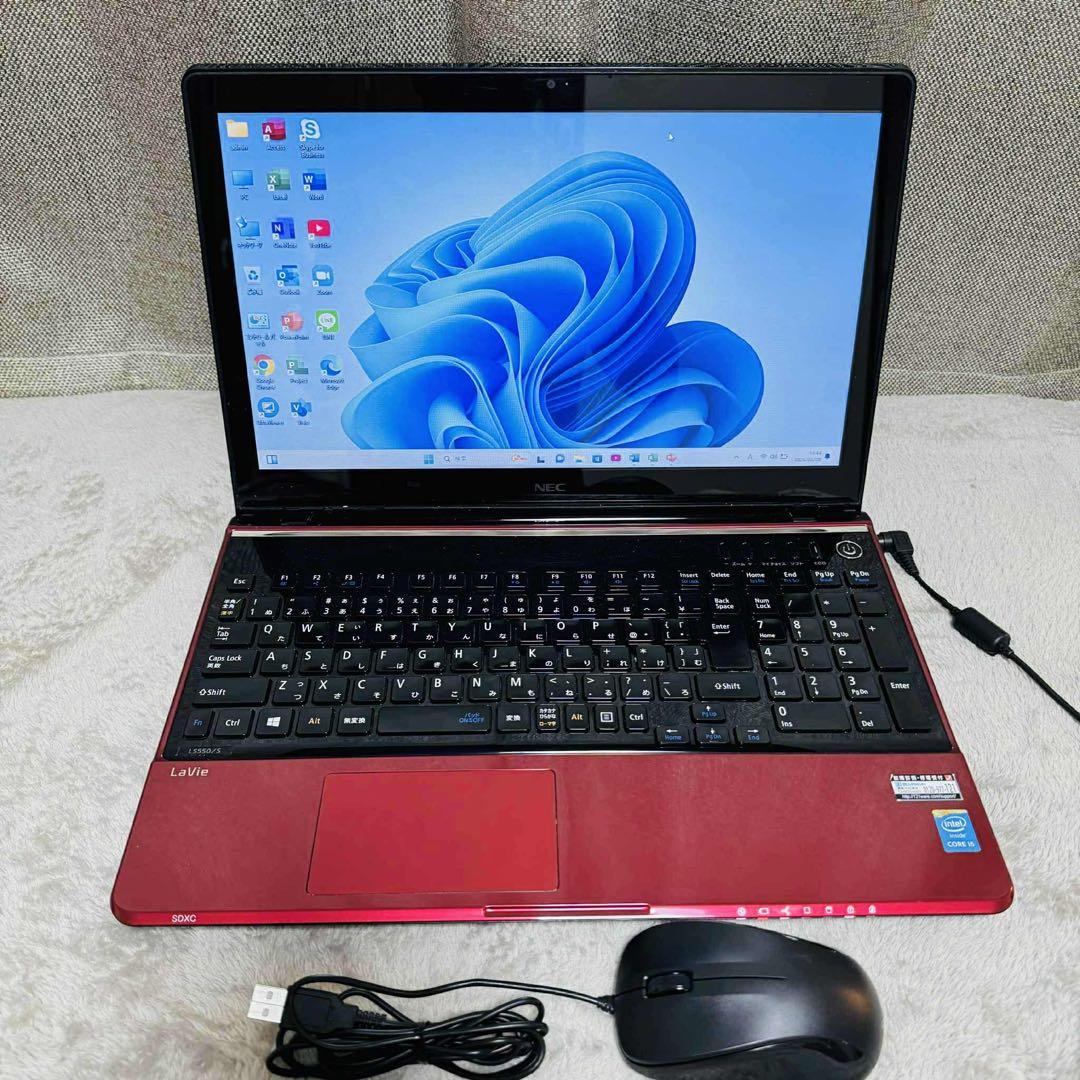 Y229 NECノートパソコンi5メモリ8G高速 WEBカメラWin11オフィス - メルカリ