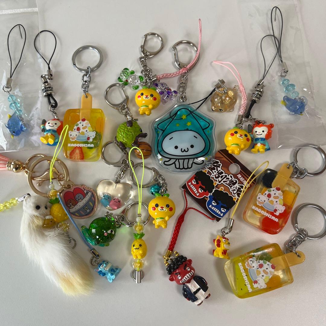 ご当地 ストラップ 根付け キーホルダー キーチェーン お土産 おまとめ