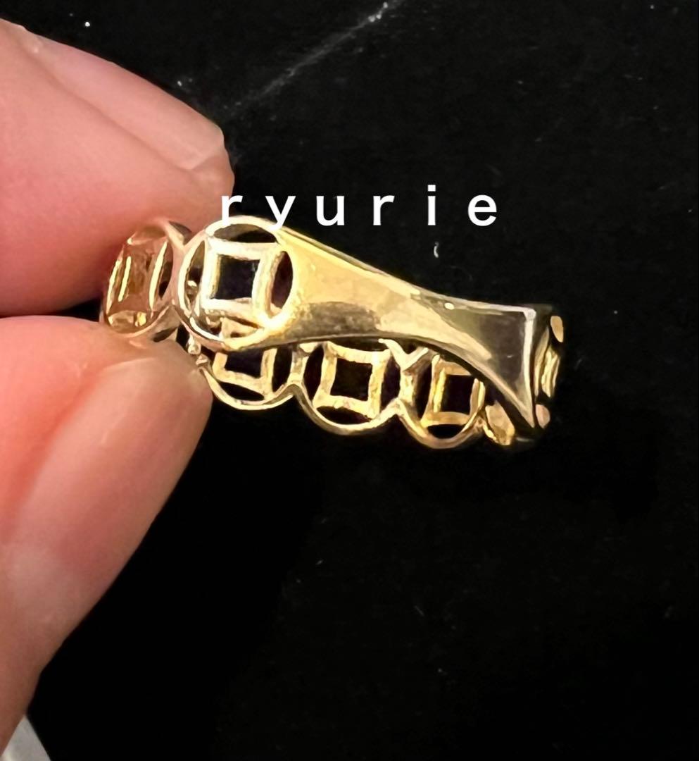 18金K18リングMONEY CATCHER ユニセックス マネーキャッチャー - メルカリ