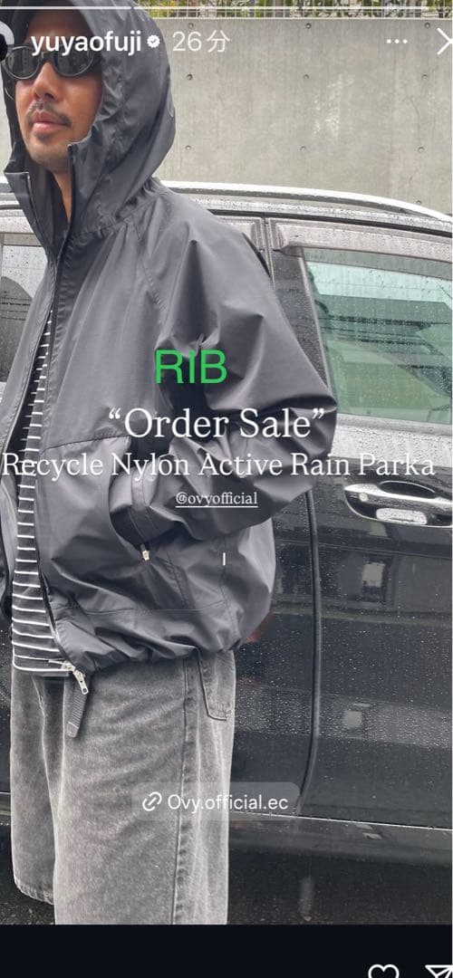 OVY Recycle Nylon Active Rain Parka - メルカリ