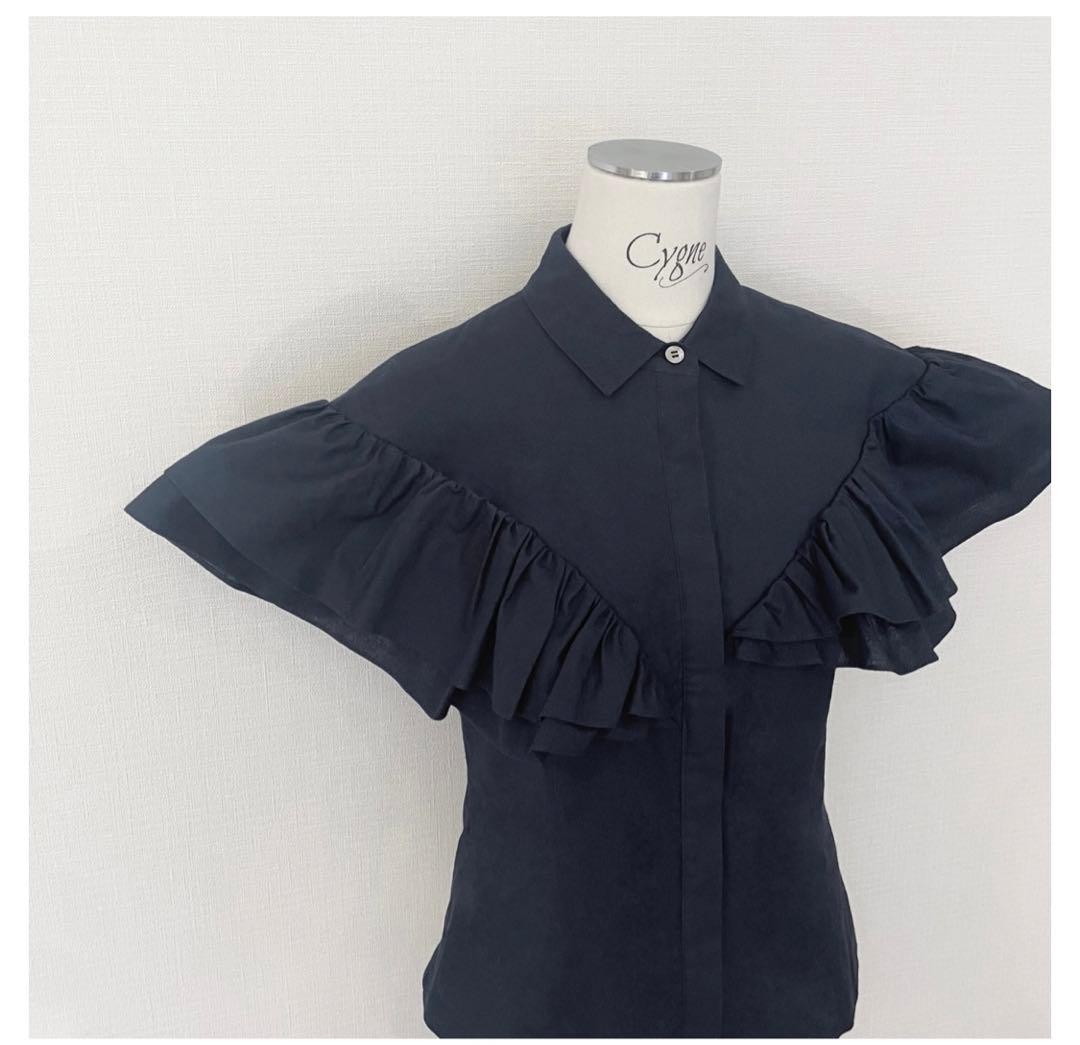 cygne シーニュ ダブルフリルブラウス Florence シーニュ ブラウス