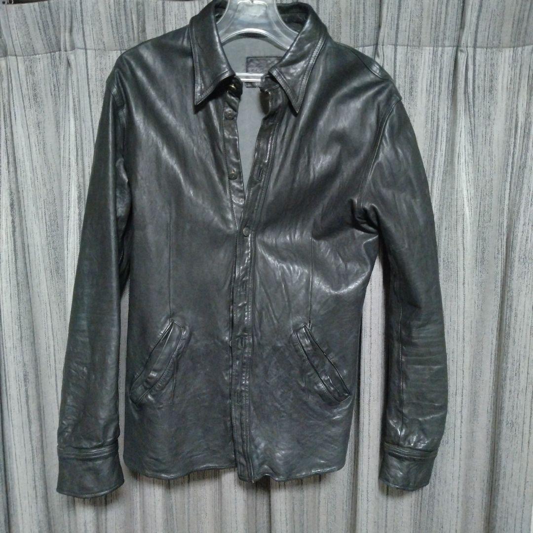 イサムカタヤマバックラッシュ　本革　シングルライダース　ブラック　3　Ｌサイズ 中古・古着通販】ISAMU KATAYAMA BACKLASH (イサムカタヤマ・バック