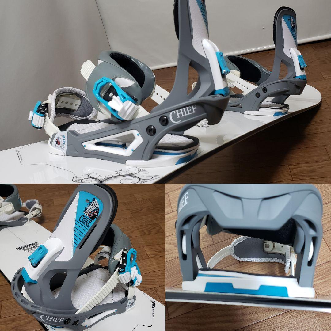 NOVEMBER Artist SALOMON 150cm スノーボードセット - メルカリ