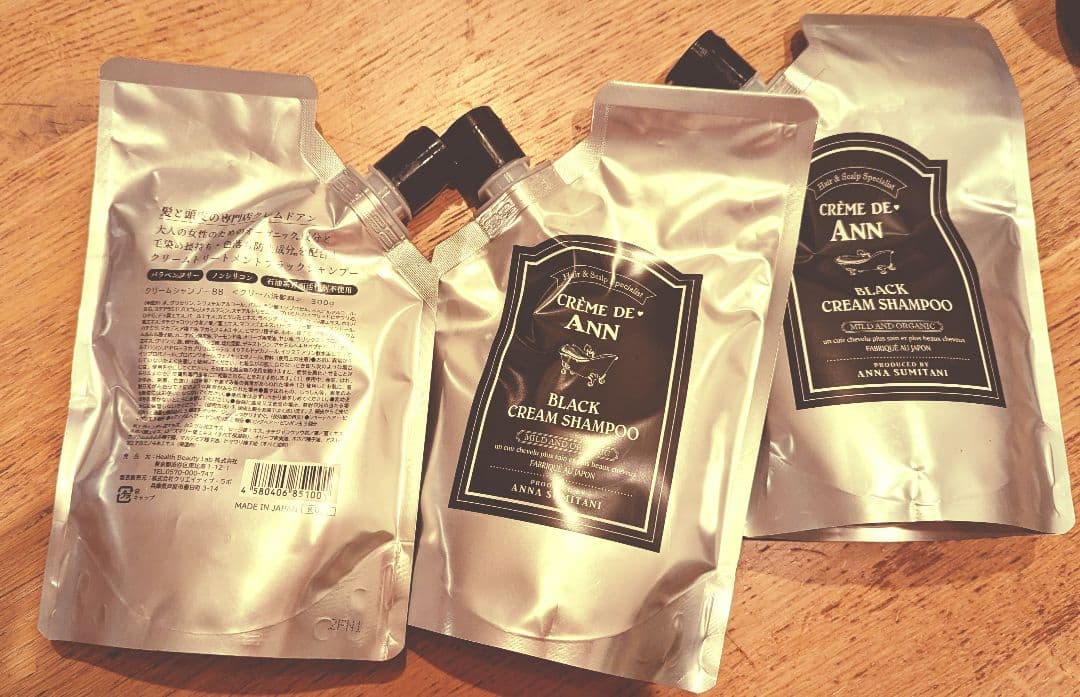 【新品・未開封】クレムドアン ブラック クリーム シャンプー 300g（3袋） CREME DE ANN（クレムドアン） ブラッククリームシャンプー 300g 1