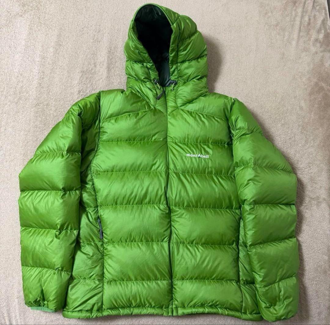 montbell モンベル アルパインダウンパーカ 黄緑 L - メルカリ
