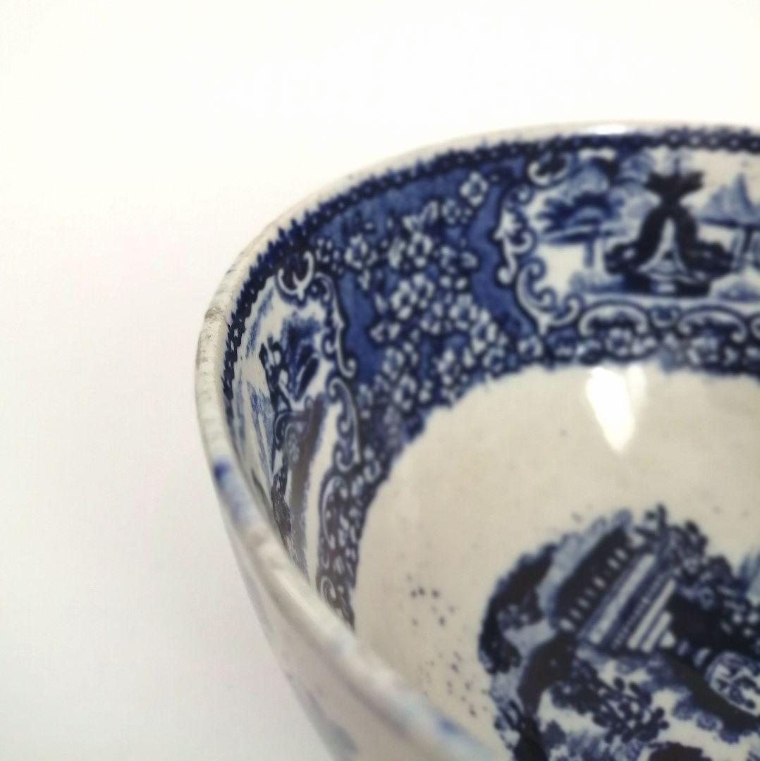 阿蘭陀焼 デルフト ペトルス・レグー窯 銅版転写 カフェオレボウル