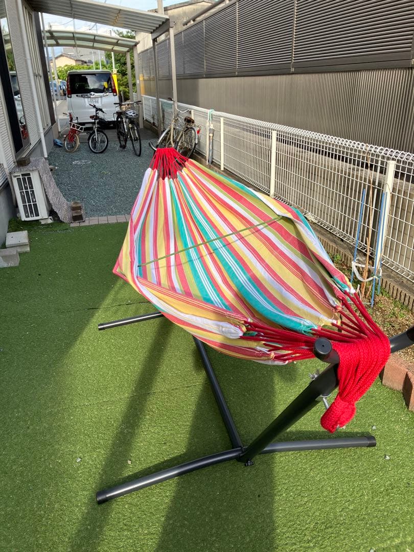 コンフォルタ ハンモック サンブレラ ストライプ トープ ステンレス脚